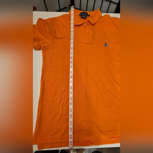 Ralph Lauren Women's Orange Classic Fit Polo ~ Size Medium - Picture 9 of 9